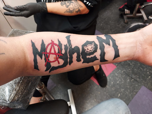 Explore nature sleeve tattoo ideas, creative tattoo ideas in Fond Du Lac, available at In Your Face Tattooz LLC