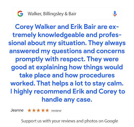 General Practice Attorney «Walker, Billingsley & Bair», reviews and photos