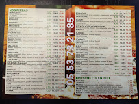 Menu / carte de Pizza Napoli à Prigonrieux