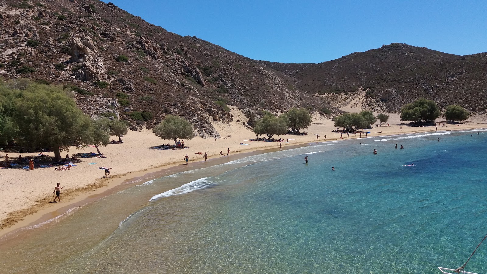 Foto di Psili Amos Beach area servizi