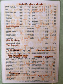 Restaurant servant du couscous Le Bec Fin - Chez Saïd à Paris (la carte)