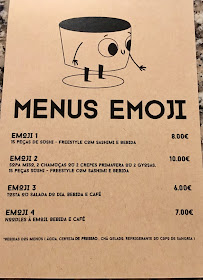 Emoji Sushi Bar à Rio Tinto carte