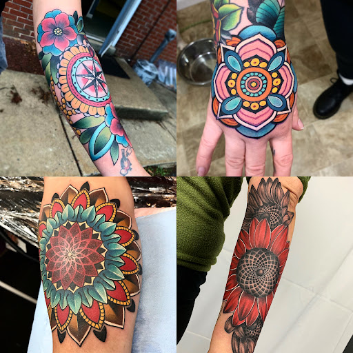 Explore rock climbing tattoo ideas, creative tattoo ideas in Camp Hill, available at Camp Hill Collective Tattoo and PMU
