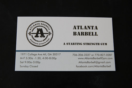 Gym «Atlanta Barbell Gym», reviews and photos, 185 Sams St, Decatur, GA 30030, USA