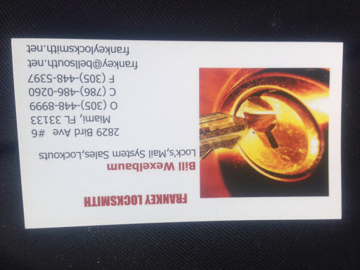 Locksmith «Frankey Locksmith», reviews and photos, 2829 Bird Ave, Miami, FL 33133, USA