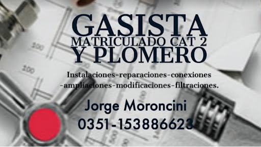 Jorge Moroncini - Plomero Gasista Alta Gracia