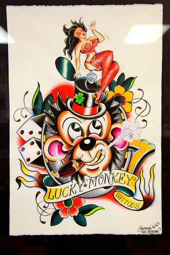 Tattoo Shop «Lucky Monkey Tattoo Parlour», reviews and photos, 3024 Packard Rd, Ann Arbor, MI 48108, USA