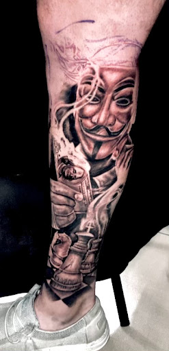 Explore barney tattoo ideas, creative tattoo ideas in Sarasota, available at SEVEN SINS Tattoo Studio