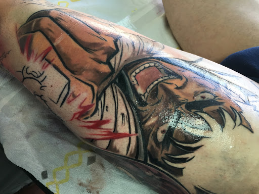 Explore til death tattoo ideas, creative tattoo ideas in Fort Lauderdale, available at Magik 5 Tattoo