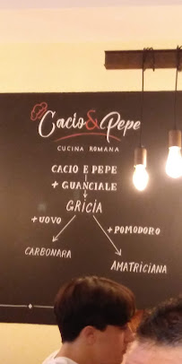 Cacio & Pepe à Palermo menu