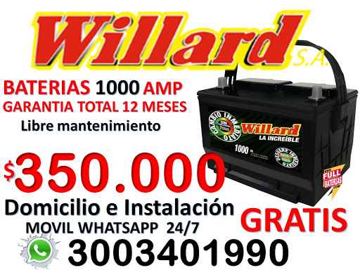 BATERIAS WILLARD