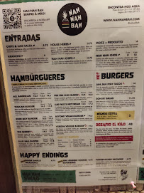 Nah Nah Bah à Lagos menu