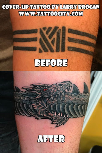 Explore farmer tattoo ideas, creative tattoo ideas in Lockport, available at Tattoo City by Larry Brogan