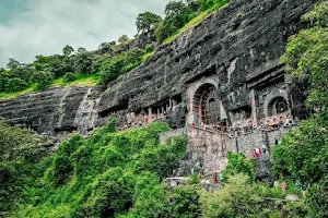 Ajantha Caves Reflection image