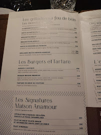 Restaurant de viande Maison Anamour à Cormeilles-en-Parisis - menu / carte
