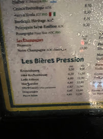 Café Rive Droite à Paris menu