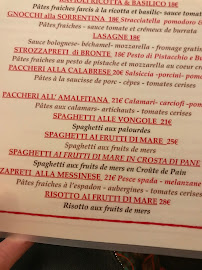 Restaurant italien Trattoria Mamma Mia Sainte à Sainte-Maxime (le menu)