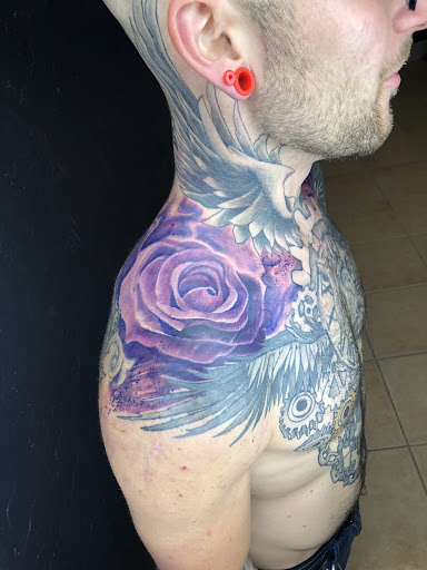 Explore grizzly bear tattoo ideas, creative tattoo ideas in Orem, available at Hearts and Hands Tattoo and Piercing