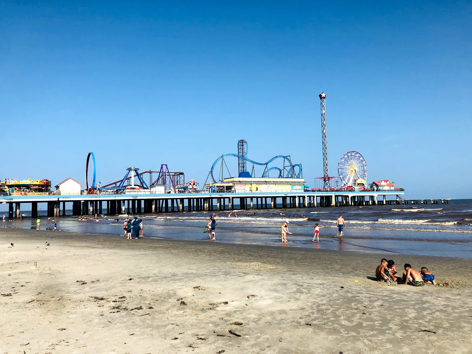 Photo of Galveston beach and the settlement
