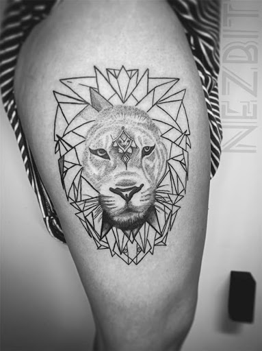 Explore baphomet tattoo ideas, creative tattoo ideas in Shreveport, available at Legacy Ink Tattoo Studio