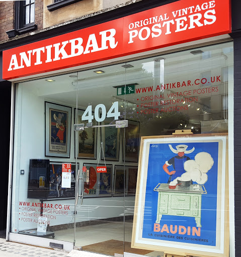 Vintage poster shops en London