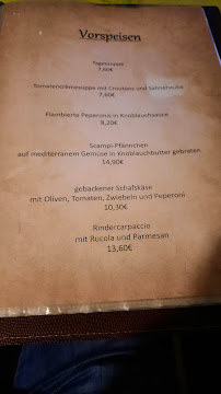 Menu du Gaststätte Sefa à Eppelborn