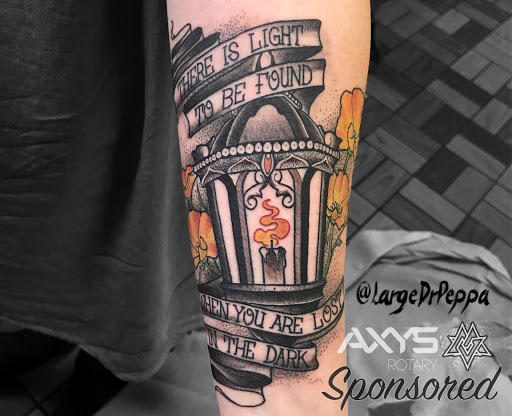 Explore gravestone tattoo ideas, creative tattoo ideas in Mcallen, available at World Famous La Mancha Tattooz