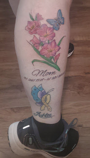 Explore leg tattoos idea, creative tattoo ideas in Ocala, available at Lone Wolf Tattoo