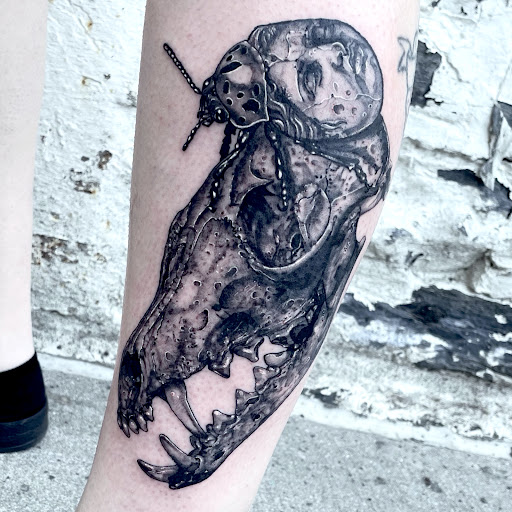 Explore black queen tattoo ideas, creative tattoo ideas in Lancaster, available at Black Altar Collective