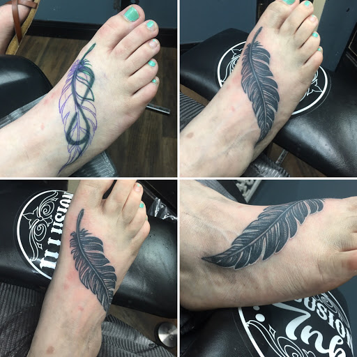 Explore dog tattoos ideas, creative tattoo ideas in Southaven, available at Illusion Ink