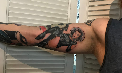 Explore tattoo ideas biker, creative tattoo ideas in Kingsford, available at Deft Tattoo Studio