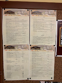 Menu du Trattoria Sant'Anna à Gangi