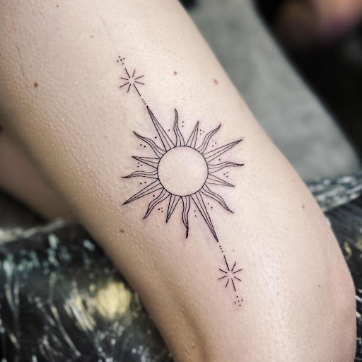 Explore monster hunter tattoo ideas, creative tattoo ideas in Clear Lake, available at Studio 65 Tattoos