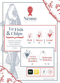 Menu du Némo Fish & Chips à Saint-Denis