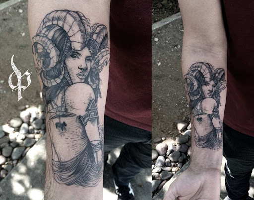 Explore small forearm tattoo ideas, creative tattoo ideas in Austin, available at Moon Tattoo