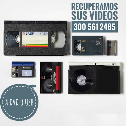 Conversion Pasar VHS a DVD USB Bogota