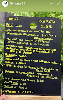 Restaurant Momento à Foggia (le menu)