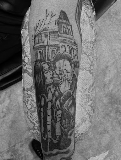 Explore side finger tattoo ideas, creative tattoo ideas in Seymour, available at American Gypsy Tattoo Corp.