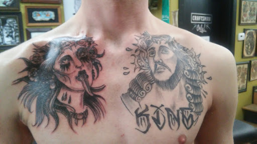 Find chest tattoo ideas for women for your next unique tattoo in Kansas City at Working Class Tattoo