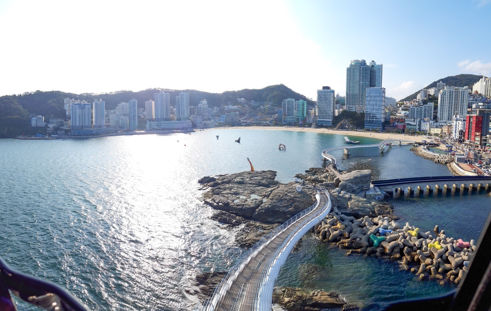 Foto van Songdo Strand met hoog niveau van netheid