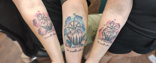 Explore latitude and longitude tattoo ideas, creative tattoo ideas in Lewiston, available at Walkins tattoos studio