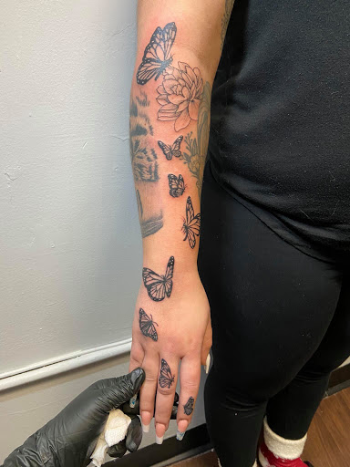 Explore tattoo ideas for men side, creative tattoo ideas in Oxford, available at Victorian Ink