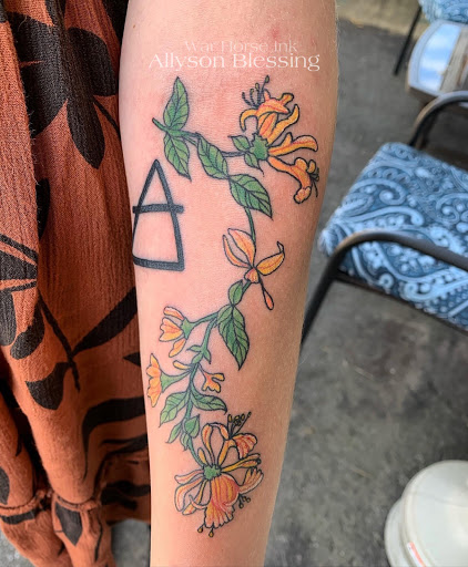 Explore van gogh tattoo ideas, creative tattoo ideas in Kent, available at War Horse Ink