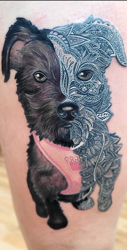 Explore reggae tattoo ideas, creative tattoo ideas in Benton, available at Spectrum Tattoo