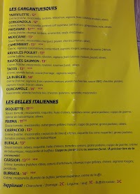 Camion Jaune le local à Pierre-Châtel menu