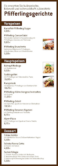 Hofgut Domäne GmbH à Hechingen menu