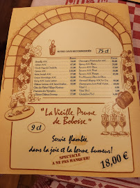 Menu / carte de Le Quincy à Paris