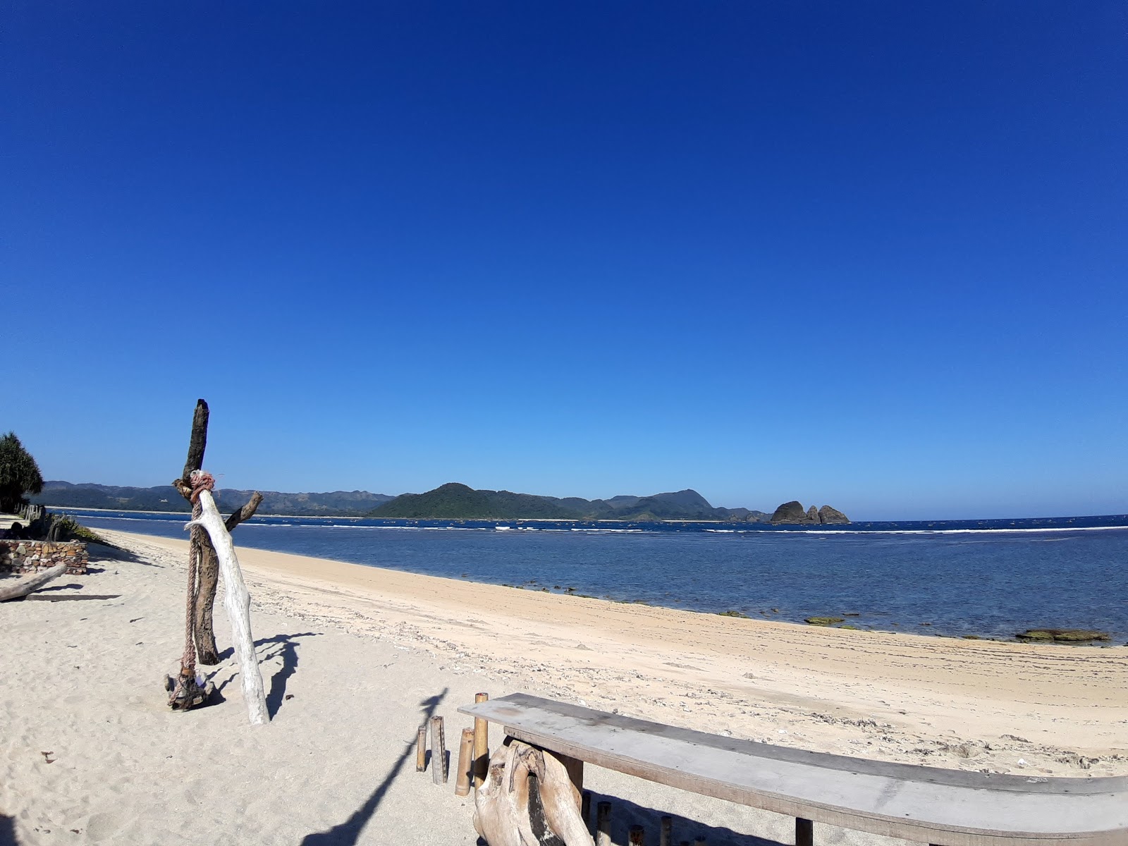 Foto von Serangan Beach und die siedlung