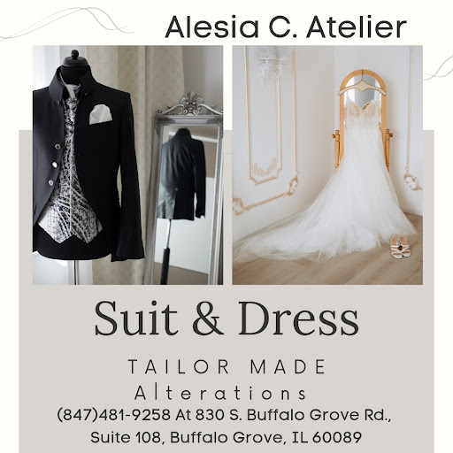 Bridal Shop «Alesia C. Studio | Wedding & Evening Couture Dresses | Alteration | Tuxedos Suits», reviews and photos, 80 W Dundee Rd, Buffalo Grove, IL 60089, USA