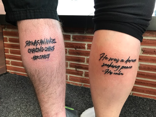 Explore bf gf tattoo ideas, creative tattoo ideas in Milwaukee, available at Bay Street Tattoo Co.